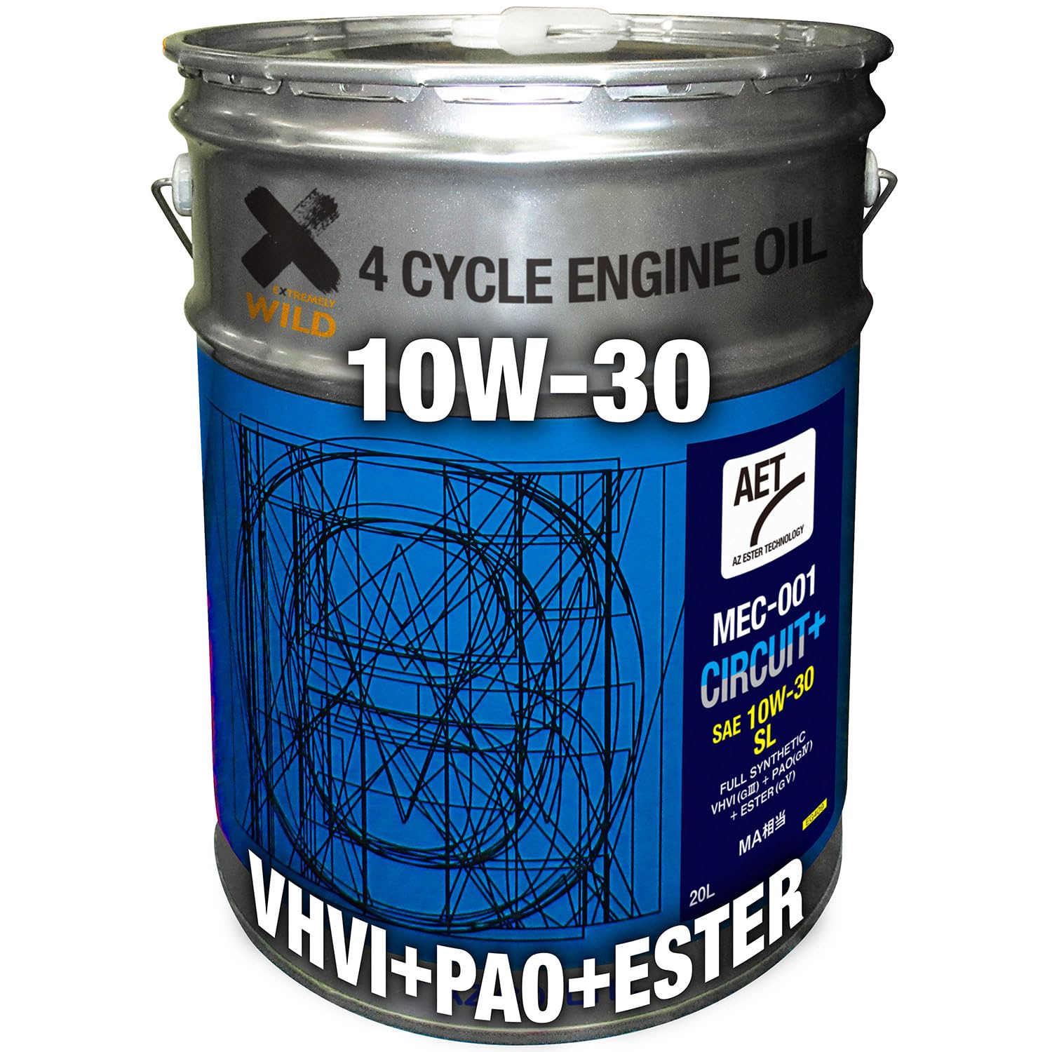 入手困難!!CAP Styleモーターオイル API SN 10W-30 20L Amazon | AZ(エーゼット) バイク用 4サイクル エンジンオイル MEC-001